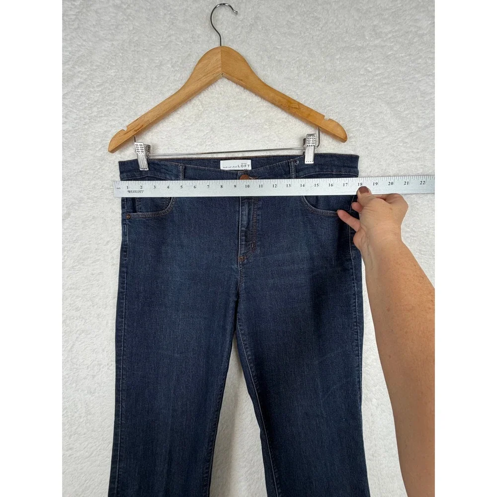 LOFT Jeans Womens 12/31 Dark Wash‎ Modern Straight Stretch Denim